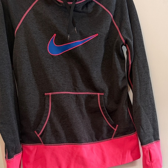 Nike Charcoal & Pink Pullover Sz M - Picture 3 of 6